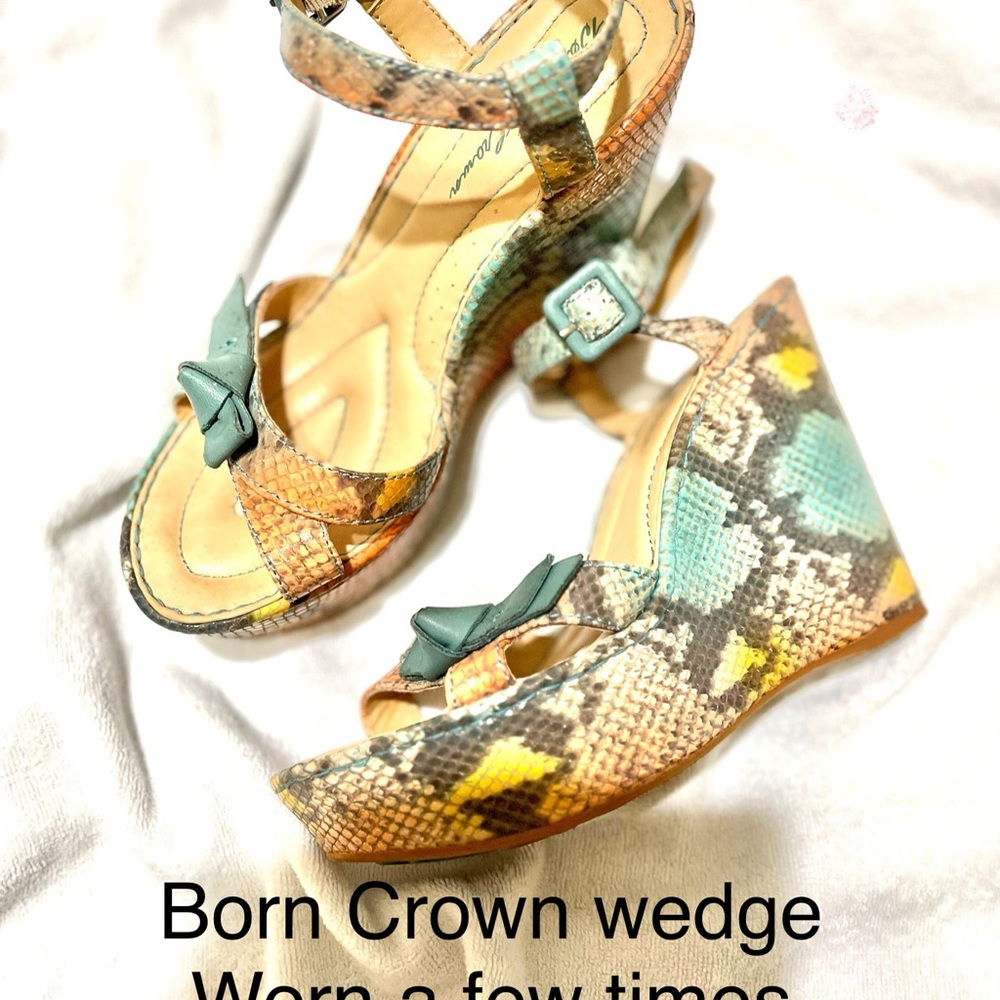 Born Crown wedge heels